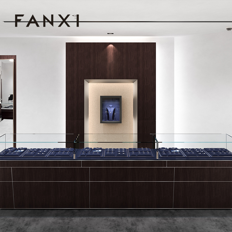 FANXI New arrival Blue Metal Jewelry combination set