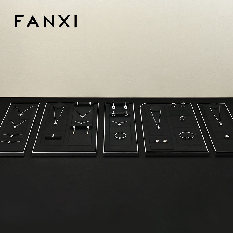FANXI Wholesale Black metal Jewelry stand