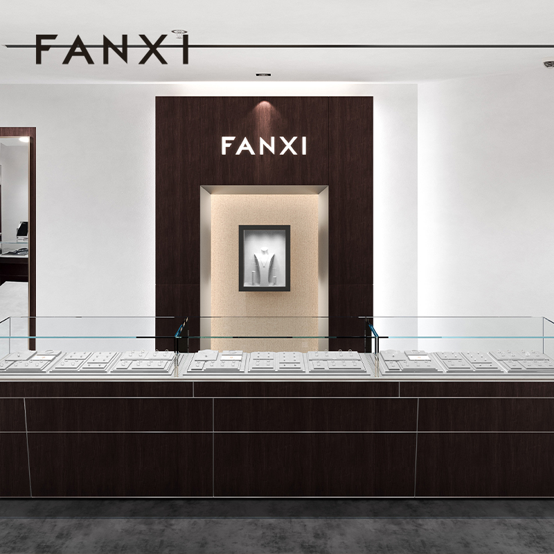 FANXI High quality Grey Microfiber Jewelry display set series