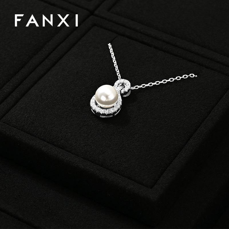 FANXI Factory Microfiber Black Jewelry combination set