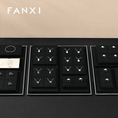 FANXI Factory Microfiber Black Jewelry combination set