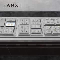 FANXI High quality Grey Microfiber Jewelry display set series