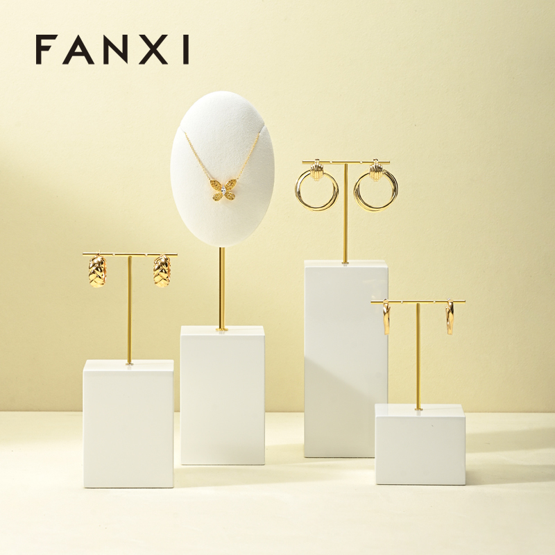 FANXI High quality White MDF painting Jewelry display