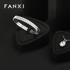 FANXI Fashion Black Microfiber Jewelry display set