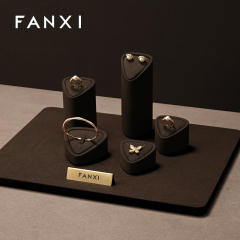 FANXI Wholesale Coffee Microfiber Jewelry display set