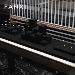 FANXI New arrival metal Black Microfiber jewelry display