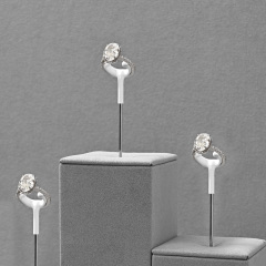 FANXI High end Gray Microfiber luxury jewellery display