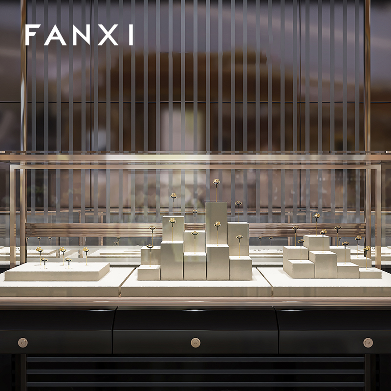 FANXI New arrival Microfiber Metal Jewelry Combination Set