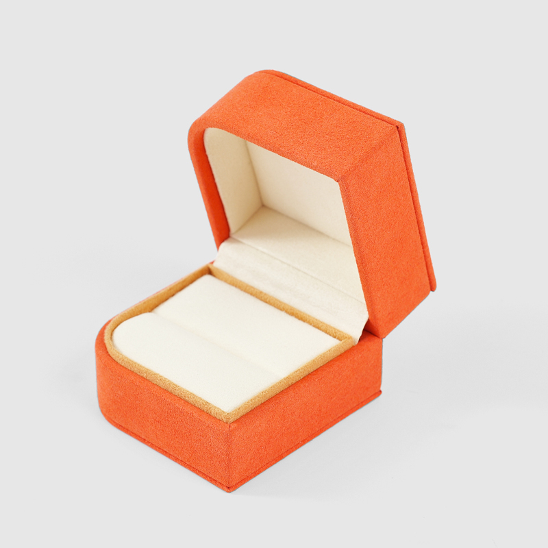 FANXI Custom Orange microfiber Jewelry box