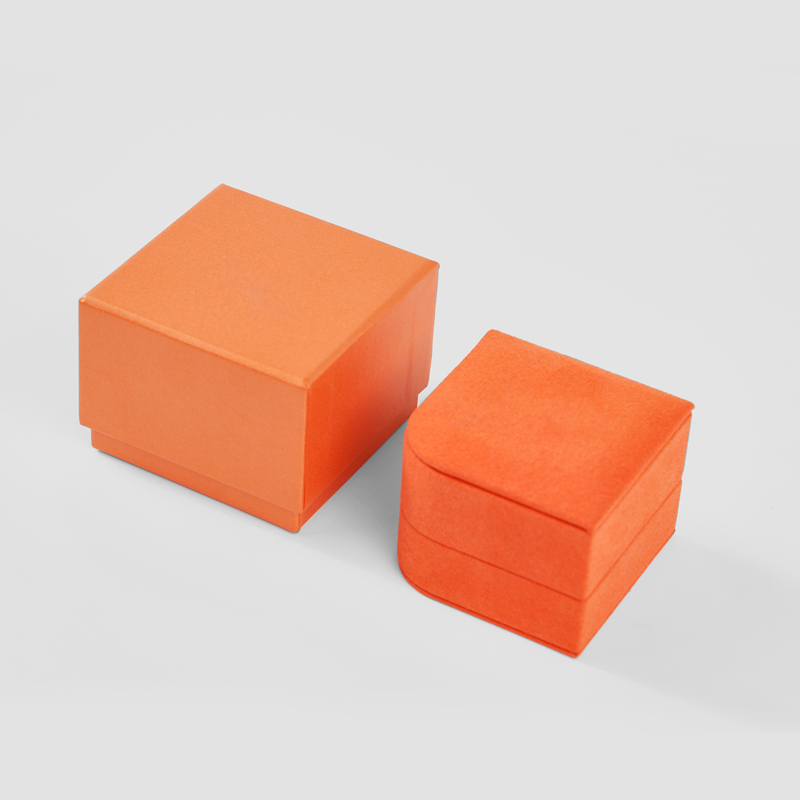 FANXI Custom Orange microfiber Jewelry box
