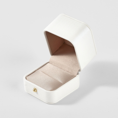 FANXI High quality White Leather silk Jewelry box