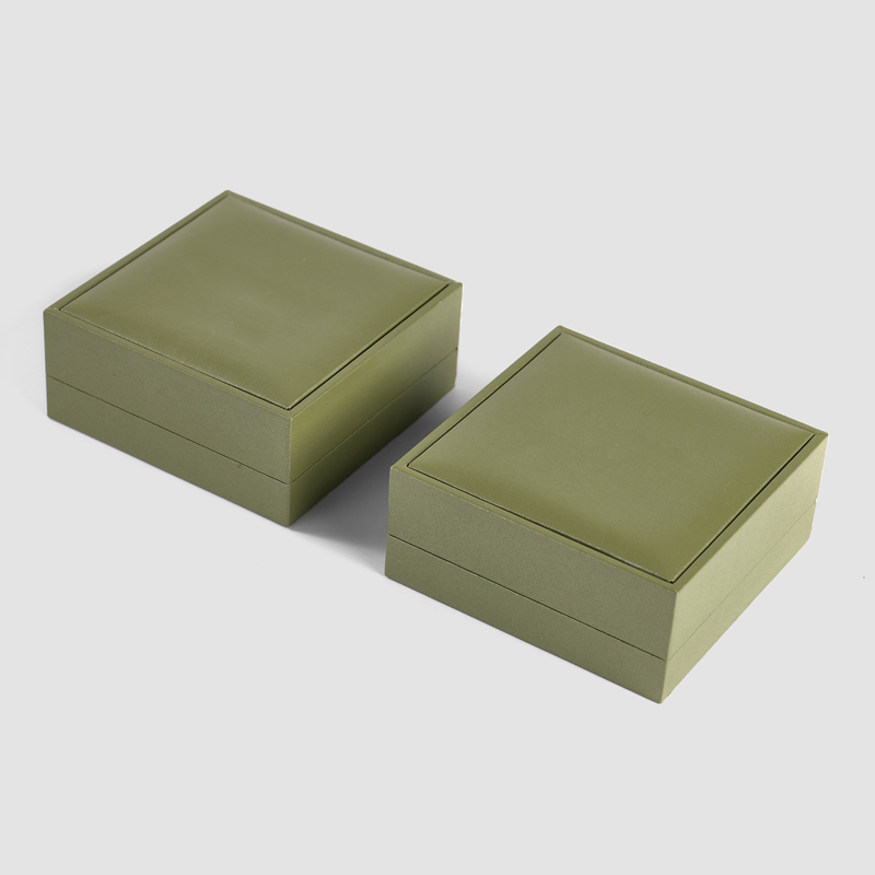 FANXI Wholesale Green Leatherette paper Jewelry box