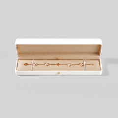 FANXI Custom White Leather Jewelry box