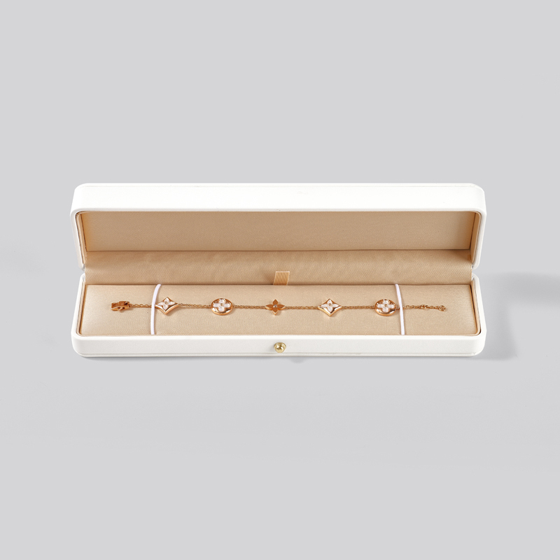 FANXI Custom White Leather Jewelry box