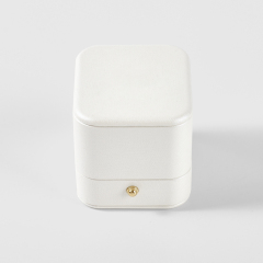 FANXI High quality White Leather silk Jewelry box