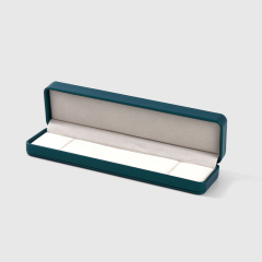FANXI Custom Green leather and velvet Jewelry box