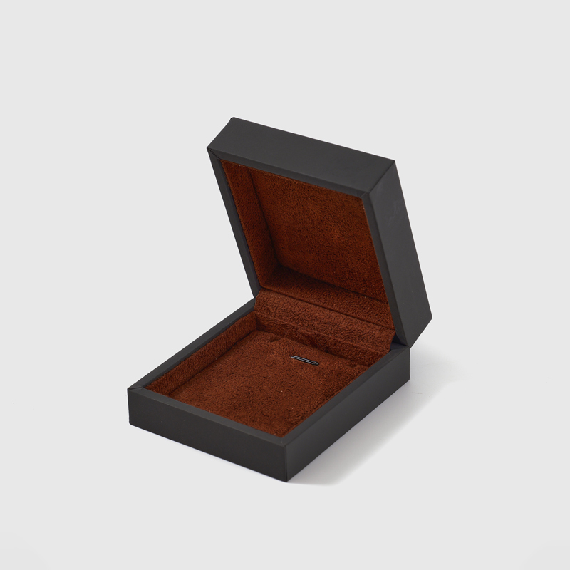 FANXI Custom taupe Leather Velvet Jewelry box