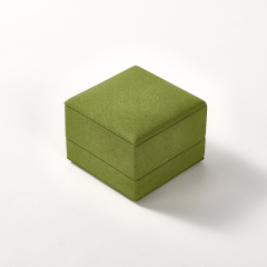 FANXI Custom Fluorescent Green leatherette paper Pendant box