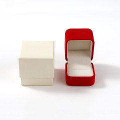 FANXI High end red suede velvet Ring Box