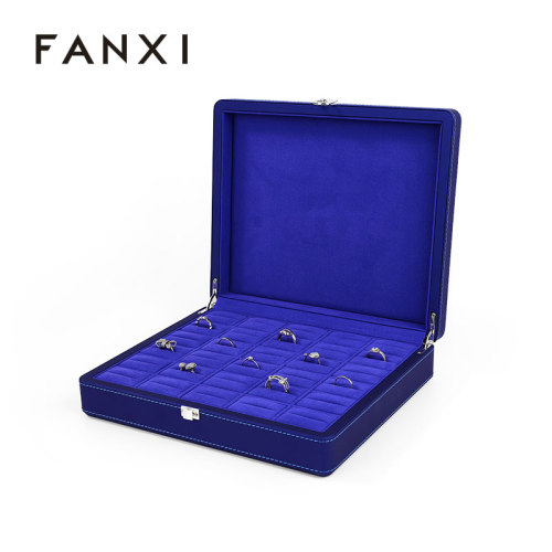 FANXI Custom Bule microhber jewelry box