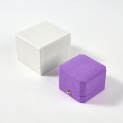 FANXI Custom purple leather Earring box