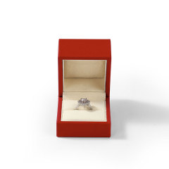FANXI Custom red microfber Ring Box