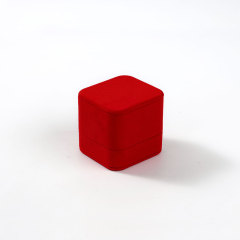FANXI High end red suede velvet Ring Box