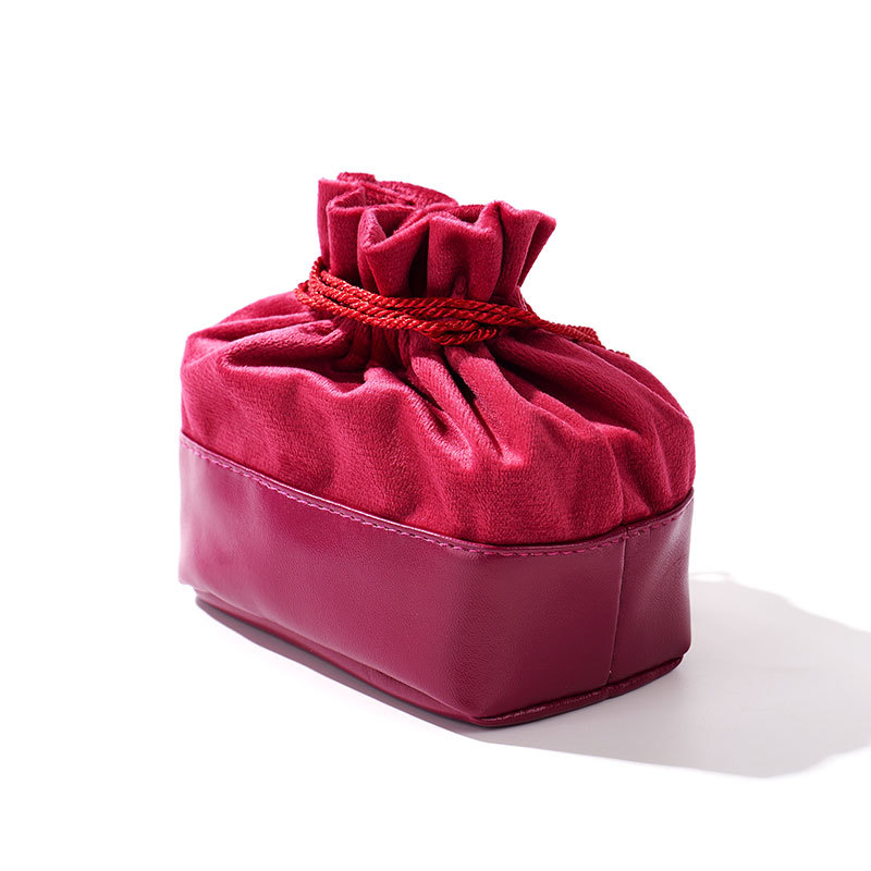 FANXI Custom roseo Velvet leather Jewelry bag