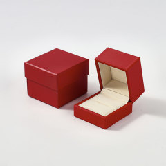 FANXI Custom red microfber Ring Box