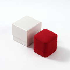FANXI Custom red Velvet microfber Earring box