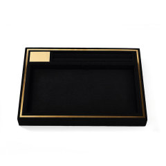 FANXI Custom Black Velvet Metal jewelry display tray