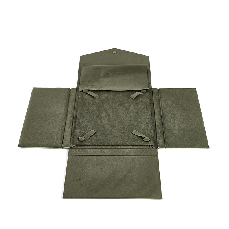 FANXI Custom Green Leather microfiber Jewelry Box