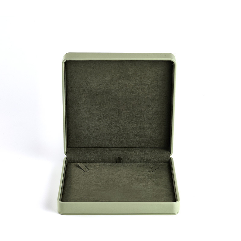 FANXI Custom Green Microfiber leather Jewelry Box