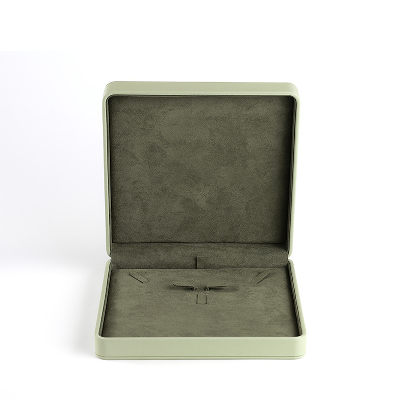 FANXI Custom Green Microfiber leather Jewelry Box