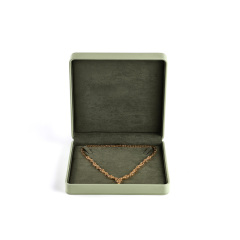 FANXI Custom Green Microfiber leather Jewelry Box