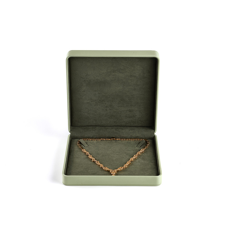 FANXI Custom Green Microfiber leather Jewelry Box