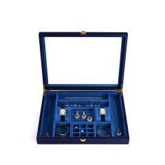 FANXI Custom Red Blue Microfiber watch boxes cases
