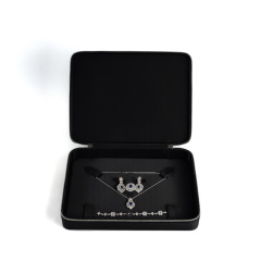 FANXI Custom Black leather Jewelry Box