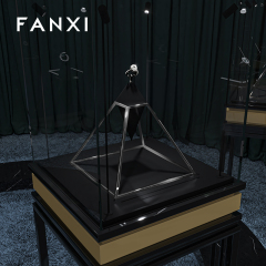 FANXI High quality Black Microfiber Ring display stand