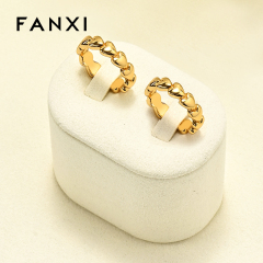 FANXI Hot sale beige Microfiber Jewelry display set series