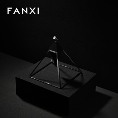 FANXI High quality Black Microfiber Ring display stand