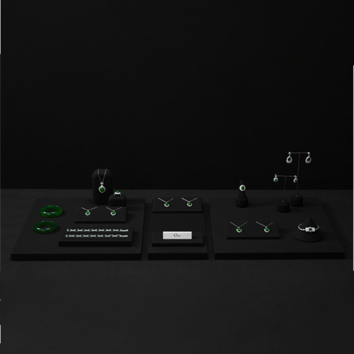 FANXI Wholesale Black Microfiber Jewelry display set