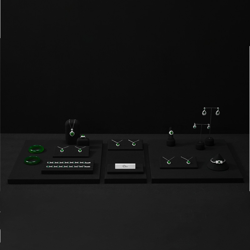 FANXI Wholesale Black Microfiber Jewelry display set