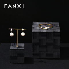 FANXI New arrival Black Microfiber Jewelry display set series
