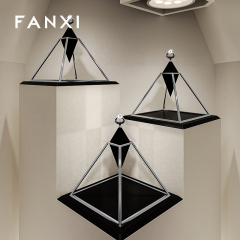 FANXI High quality Black Microfiber Ring display stand