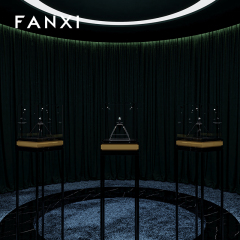 FANXI High quality Black Microfiber Ring display stand