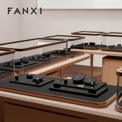 FANXI Hot sale black silk jewelry display set series