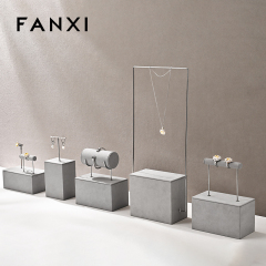 FANXI Hot sale black silk jewelry display set series