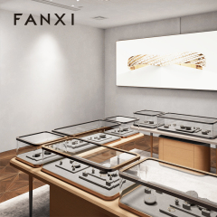 FANXI New arrival Grey Microfiber Jewelry Combination Set