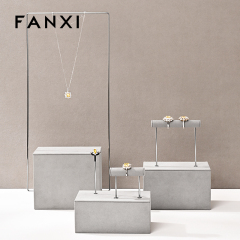 FANXI Hot sale black silk jewelry display set series